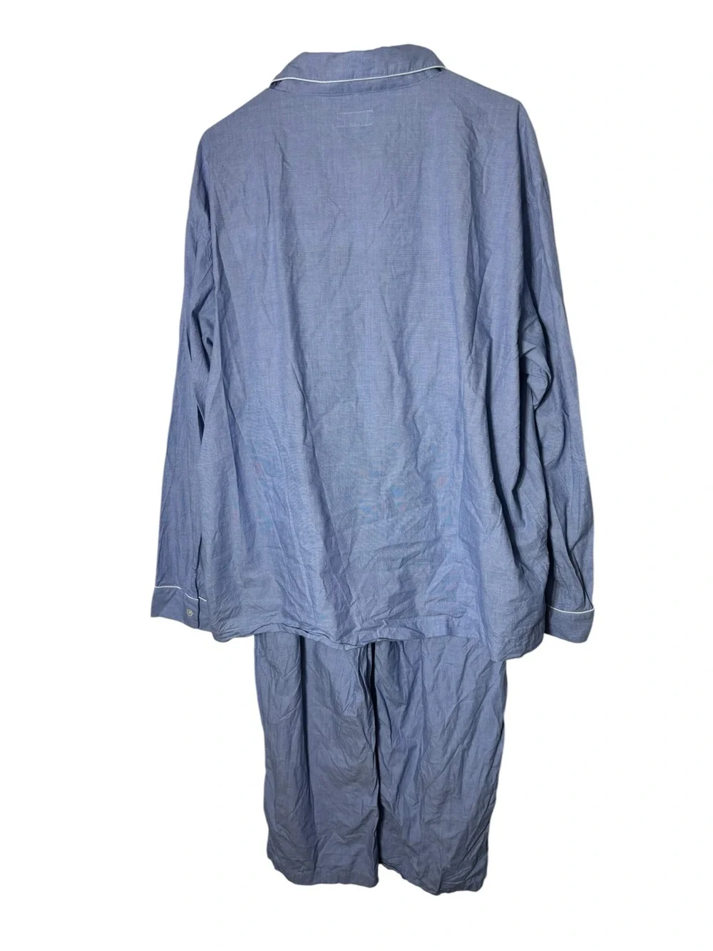 J crew men’s xxl 100%‎ cotton poplin pajama set long sleeve